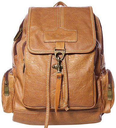 Coofit Women's Leather Backpack Purse Shoulders Bag Travel Bag Daypack