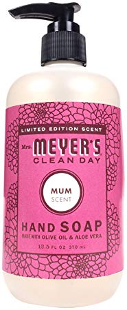 Mrs. Meyer's Clean Day Liquid Hand Soap, Mum, 12.5 Fluid Ounce