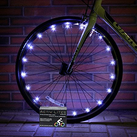 Super Cool LED Bike Wheel Lights for 100% Brighter Bicycle Spokes, Rims & Tires. Best for Safety, Fun & Style. BATTERIES INCLUDED! Perfect Birthday Gifts & Popular Christmas Presents for Boys, Girls & Adults. Fast, Easy Install. Guaranteed.