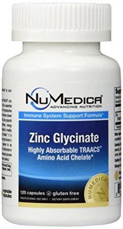 NuMedica - Zinc Glycinate 20mg - 120 Vegetable Capules