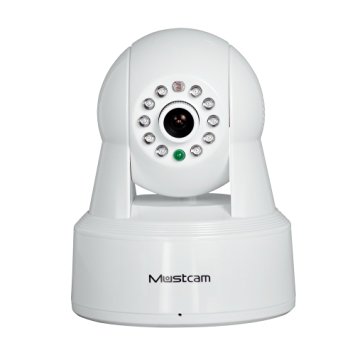 Mustcam H806P 720P HD Wi-Fi Wireless IP Camera (White), Wireless Baby Monitor with Pan/Tilt, P2P, WPS, IR-Cut, Two-way Audio, Motion Detection, Alarm, Micro-SD Storage, Night Vision, OnVif