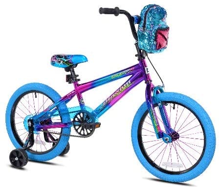 Genesis 18" Cute Girls Purple Illusion Bicycle with Backpack