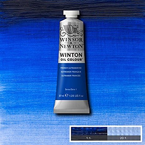 Winsor & Newton Winton Oil Paint Tube Artist Art 37ml & 200ml ALL COLOURS (French Ultramarine, 37ml)
