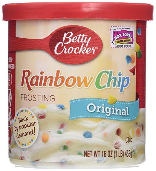 Betty Crocker, Rich & Creamy Frosting, Rainbow Chip, 16oz Tub (Pack of 3)