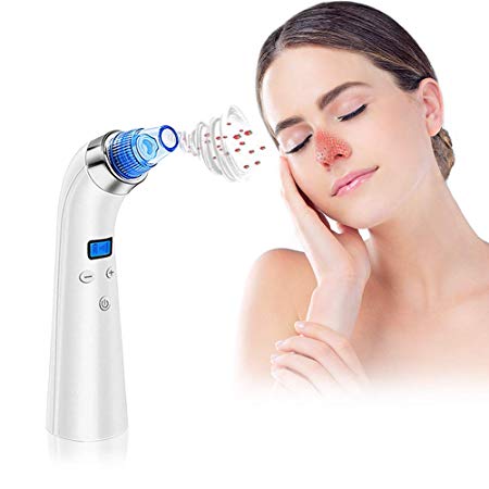 Blackhead Remover, Shirui Electric Facial Pore Cleanser, USB Rechargeable Comedo Acne Vacuum Suction Remover, 5 Adjustable Suction Power with 4 Multi-Functional Probe for Women and Men