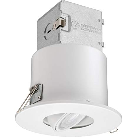 Lithonia Lighting Lithonia OneUp 4 in. White Integrated LED Recessed Kit