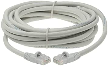 SF Cable 75ft Cat 6 Unshielded (UTP) Ethernet Network Cable, RJ45 Plugs, 24AWG 4pair Stranded Copper Wire, 550Mhz Snagless Patch Cable - Gray