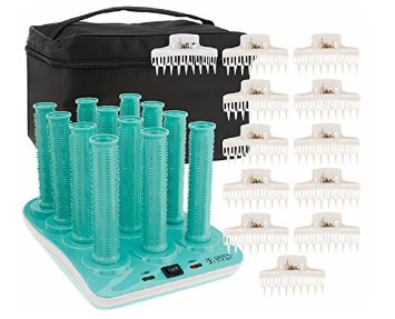 Calista Tools Long Style Set of 12 Hot Waver Heated Hair Rollers