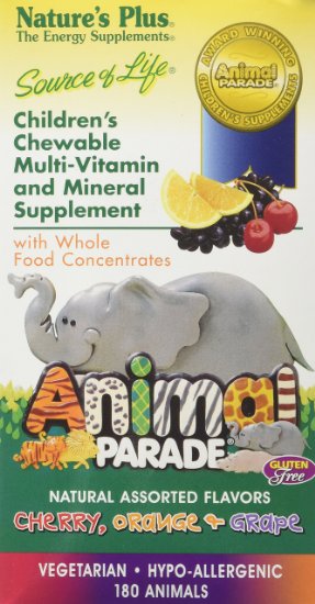 Animal Parade - Assorted Natures Plus 180 Chewable