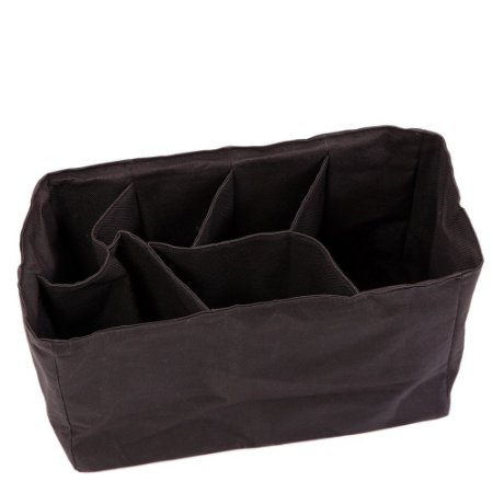 Diaper Bag Insert Organizer - 12 x 6.4 x 8 inch, Black