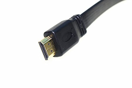 SMAKN® 0.3m Very Short Flat HDMI V1.4 Cable High Speed   Ethernet Gold 3d HD HDTV Lead