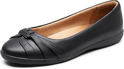 DREAM PAIRS Women’s Ballet Flats, Comfortable Round Toe Slip on Dressy Work Office Shoes