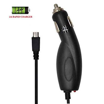 6FT 2Amp Micro USB Rapid / Lightning Car Charger [30-120 minutes full charge] For Samsung Galaxy J3 2016 / Sol / Amp Prime / Express Prime [Model: SM-J320 J320ZN J320V J320A J320R4 J321 J320P] Phone