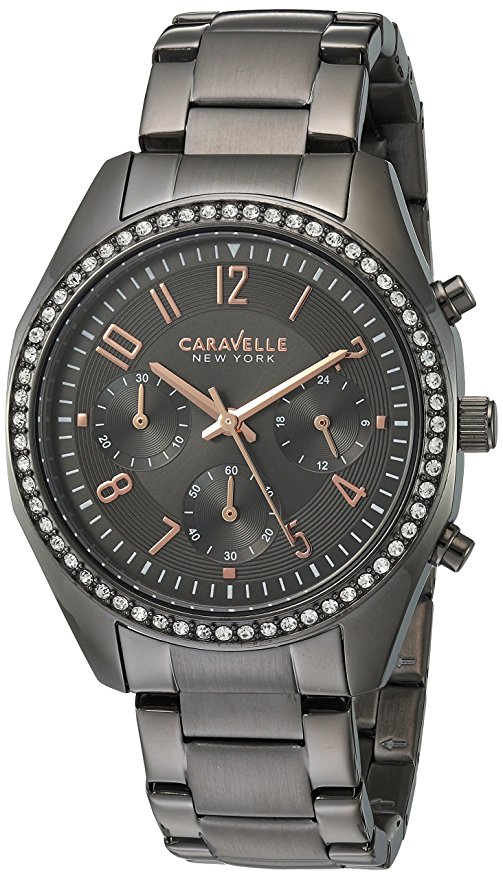 Caravelle New York Women's 45L161 Swarovski Crystal  Stainless Steel Watch
