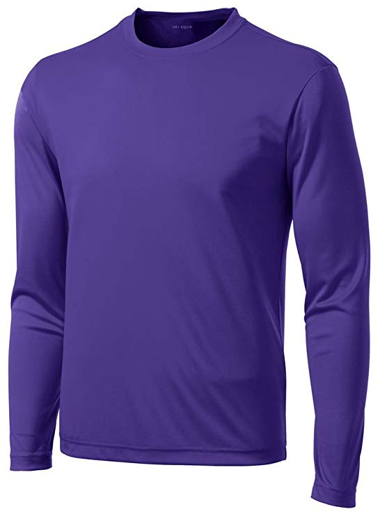 DRI-Equip Long Sleeve Moisture Wicking Athletic Shirts