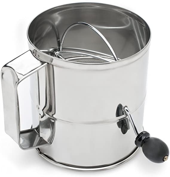 Fox Run Flour Sifter, Stainless Steel, 8-Cup