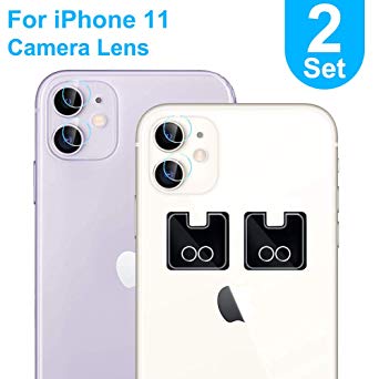 SUPTMAX Camera Lens Protector for iPhone 11 [Tempered Glass] iPhone 11 Camera Lens Screen Protector [High Definition] iPhone 11 Back Camera Lens Glass Cover (iPhone 11, 2 Set)