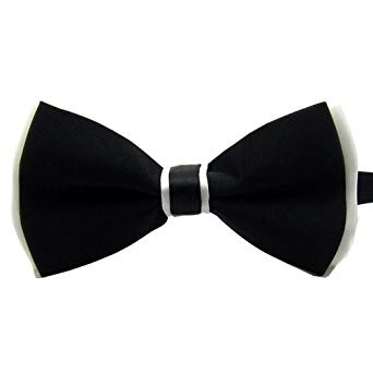 Men's Pre Tied Bow Ties for Wedding Party Fancy Plain Adjustable Bowties Necktie