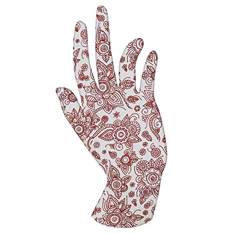 Malcolm's Miracle HENNA Moisturizing Gloves - Lasts 2 years - Made in the USA (Medium/Large, HENNA)