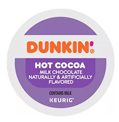 Dunkin Donuts Milk Chocolate Hot Cocoa K-cups - Cocoa for Keurig K-cup Brewers - 24 Count