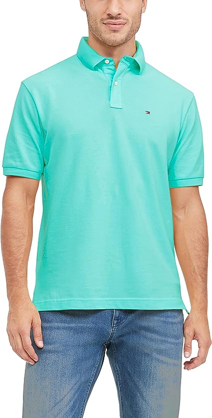 Tommy Hilfiger Mens Short Sleeve Polo Shirt in Custom Fit