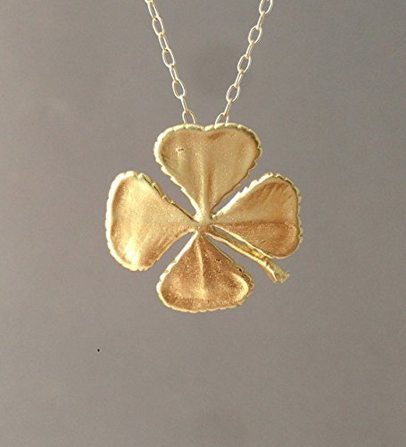 Gold Four Leaf Clover Necklace also in Silver