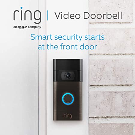 Ring Video Doorbell by Amazon | 1080p HD video, Advanced Motion Detection, and easy installation (2nd Gen) | With 30-day free trial of Ring Protect Plan