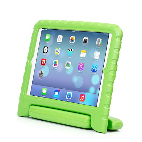 iPad Air case, iPad 5 Case, Anken [Shockproof] Case Light Weight Kids Friendly Case Super Protection Cover Handle Stand Case For iPad Air (iPad air , green)