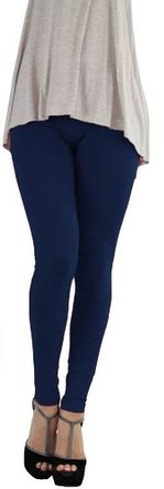 ToBeInStyle Women's Skinny Fit Cotton Stretch Full Length Leggings