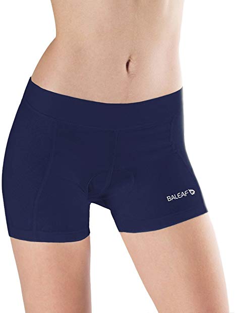 BALEAF Women's Cycling Underwear 3D Padded Strechy Cycling Shorts for Spinning, Cycle, Biking