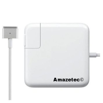 Amazetec® 60W MagSafe 2 (MagSafe2) Replacement AC Power Adapter Charger for Apple MacBook Pro 13" (13-inch) with retina display, 16.5V, 3.65A ~ Compatible Apple MacBook Pro Part numbers A1435 A1465 A1436 A1466