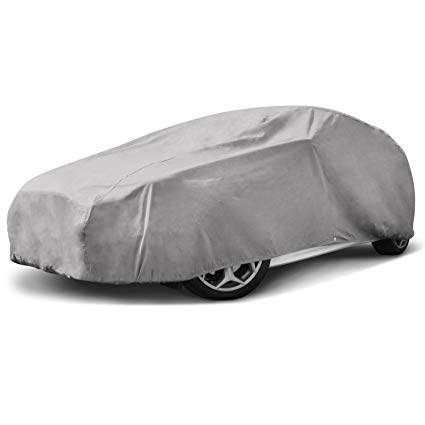 Budge Duro Hatchback Car Cover Fits Hatchbacks Cars up to 180 inches, DHB-2 - (Polypropylene, Gray)