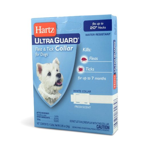 Hartz Mountain Corp. Ultraguard Flea & Tick Dog Collar 20 Inch - White