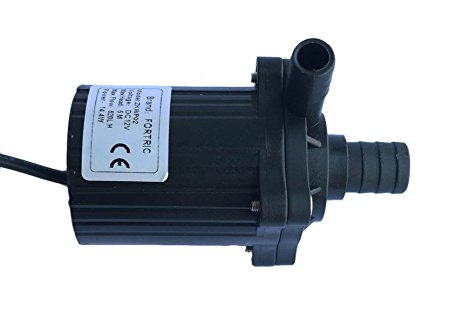 FORTRIC DC 12V 140GPH Submersible Water Fountain Pump for Aquarium Fish Tank Water Hydroponic Magnetic Drive Powerhead
