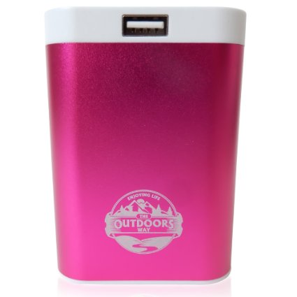 Rechargeable Hand Warmer and USB Back-Up Battery Pack From The Outdoors Way, Best Reusable Option to Keep Phone Charged and Hands Warm, Emergency Flashlight Included, Enjoy Warmth and Safety Anytime!