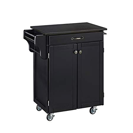 Home Styles 9001-0044 Create-a-Cart 9001 Series Cuisine Cart with Black Granite Top, Black, 32-1/2-Inch