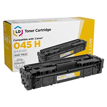 LD Compatible Canon 045H/1243C001 High Yield Yellow Toner Cartridge for use in Color ImageCLASS MF634Cdw, MF632Cdw and LBP612cdw (2,200 Page Yield)