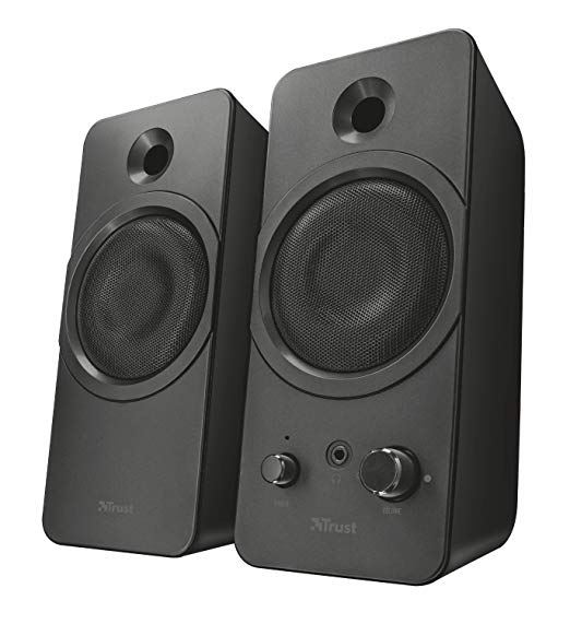 Trust 21748 2.0 PC Speakers for Computer and Laptop, 24 W, USB Powered, Black