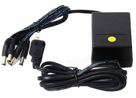 VideoSecu 12V DC CCTV Security Camera Power Supply Adapter with 4 21mm Channel Connectors Port PW154 1I0