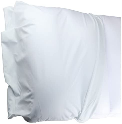 Deluxe Comfort Microbead Cloud Hypoallergenic-Spandex (15%) / Nylon (85%) Blend-Unique Design Adjusts Shape-Pillow Cover Pillowcases, X-Large, White