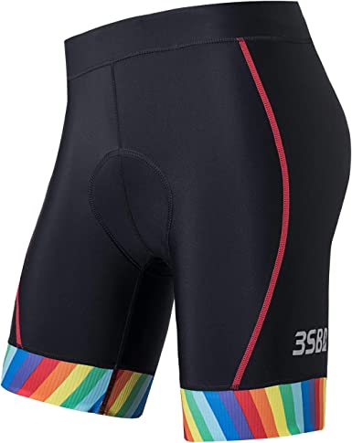 Triathlon Shorts, Women's Tri Shorts, Padded, Butterfly, for Bicycle Training