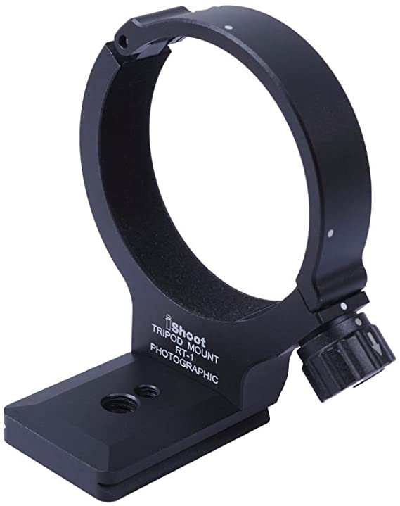 iShoot IS-RT1 Tripod Mount Ring for AF-S 300mm F/4E PF ED VR and AF-S 70-200mm F/4G ED VR Lenses - Black