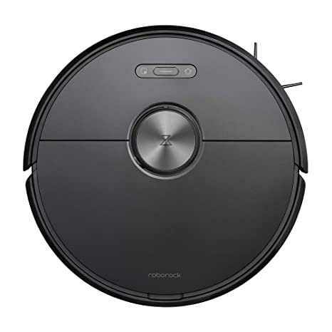 Roborock S6 MaxV, Robot Vacuum Cleaner and Mop with Adaptive Routing, Selective Room Cleaning, Super Strong Suction - Extra Long Battery Life - Compatible with Alexa (Black)