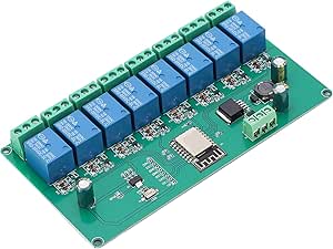 ESP8266 Relay Module 8‑Channel Development Board DC 7‑28V / 5V PCB Relay Module for Smart Home Control