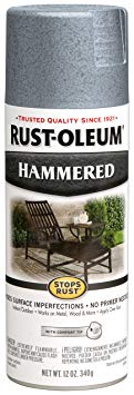 Rust-Oleum 7212830 Hammered Metal Finish Spray, Light Blue, 12-Ounce