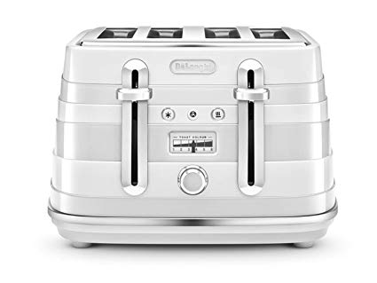 De'Longhi Avvolta CTA4003W 4-Slice Toaster - White