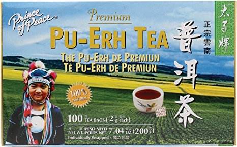 Prince of Peace Premium Pu-Erh Tea with 100 Tea Bags - 3 Pack