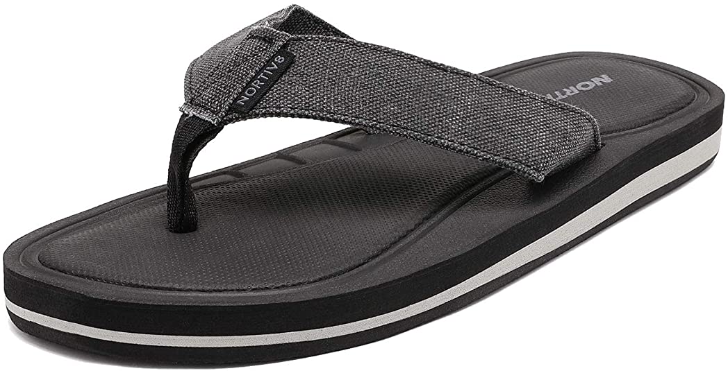 NORTIV 8 Men's Flip Flops Thong Sandals Comfortable Light Weight Beach Sandal