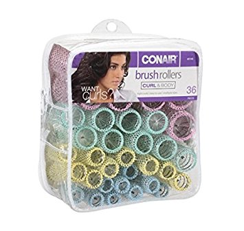Conair Brush Rollers, Curl & Body 36 pieces