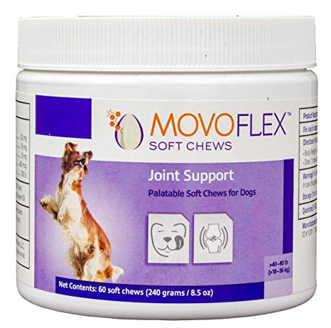 Virbac MovoFlex Joint Support Soft Chews for Dogs 40-80 Pounds, 60 Soft Chews